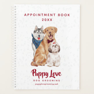 Dog Groomer Walker Sitter Appointment Book Planner