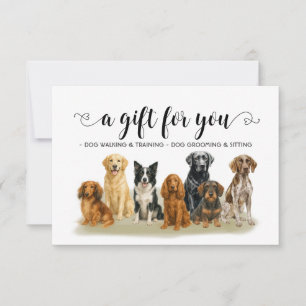 Dog Groomer Walker Sitter Gift For You Invitation