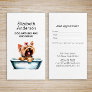 Dog Groomer Yorkie Appointment Business Card