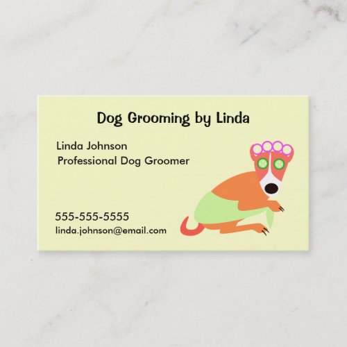 Dog Groomer's Business Card