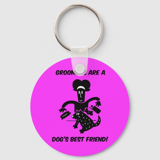 Dog groomers keychain (Front)