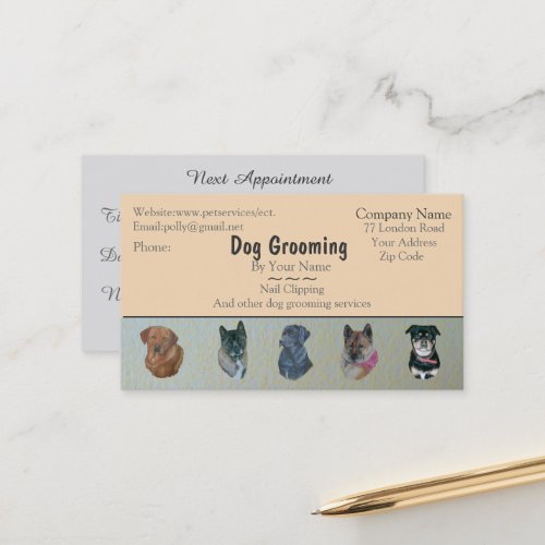 dog Grooming and pet care services appointment