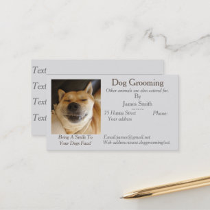 dog Grooming and pet care services appointment Card
