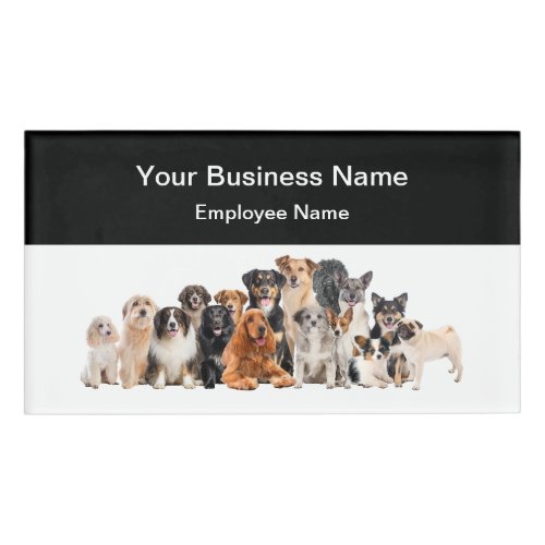 Dog Grooming And Training Staff Name Tags
