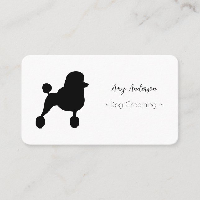Dog Grooming Appointment Business Card (Front)