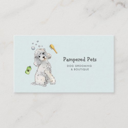 Dog grooming appointment card
