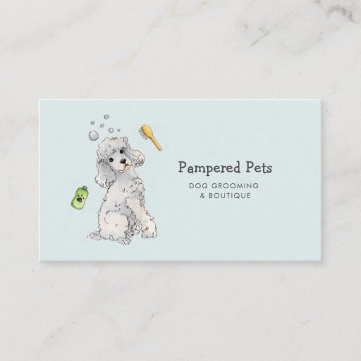 Customizable Dog grooming appointment card