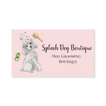 Dog Grooming Boutique pretty pink Business C Business Card Dog Grooming Boutique pretty pink Business C Business Card