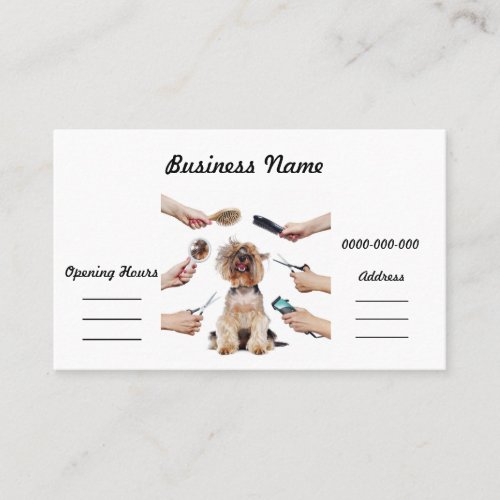 Dog Grooming Business Card