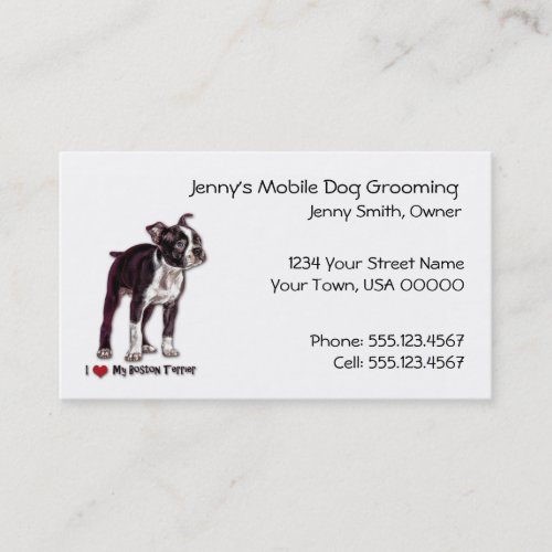 Dog Grooming Business Card