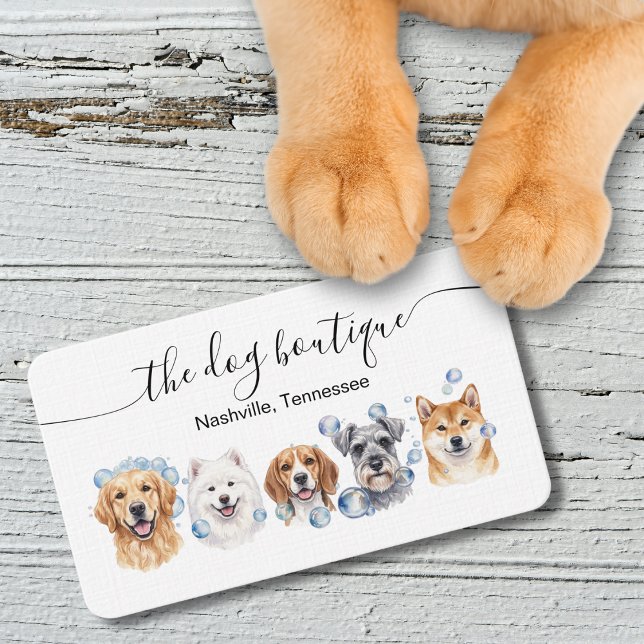 Dog Grooming Business Card  (Dog grooming)