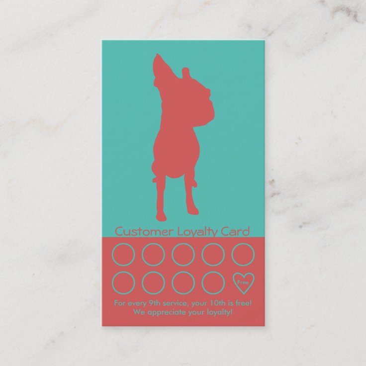 Dog Grooming Business Card Loyalty Card | Zazzle