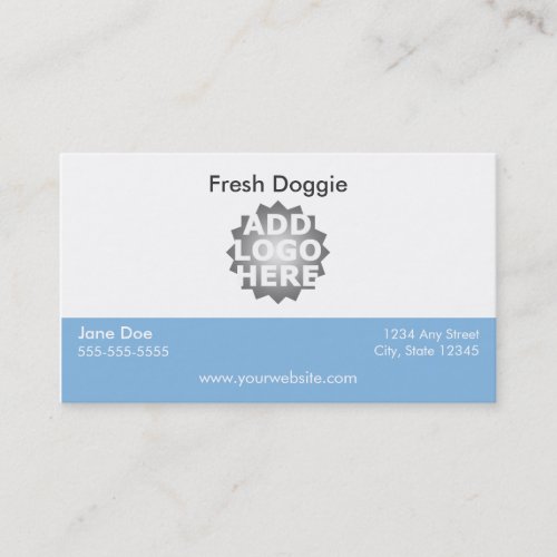 Dog Grooming Business Card Loyalty Card