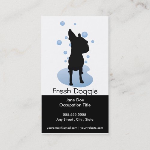 Dog Grooming Business Card Loyalty Card