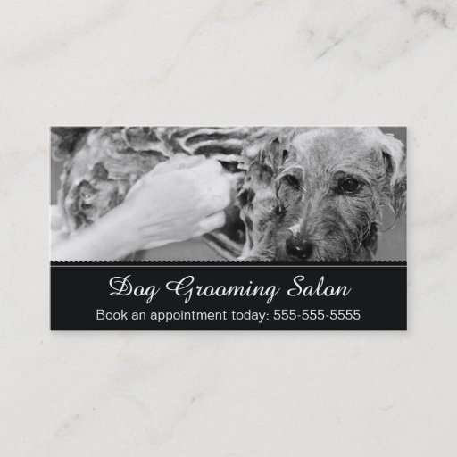 Customizable Dog Grooming Business Card - Personalizable