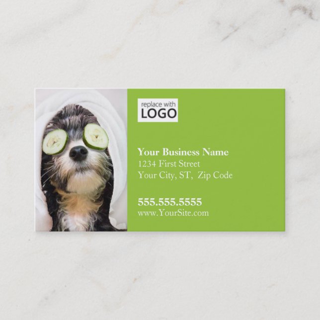Dog Grooming Business Card-Spa2 Card (Front)