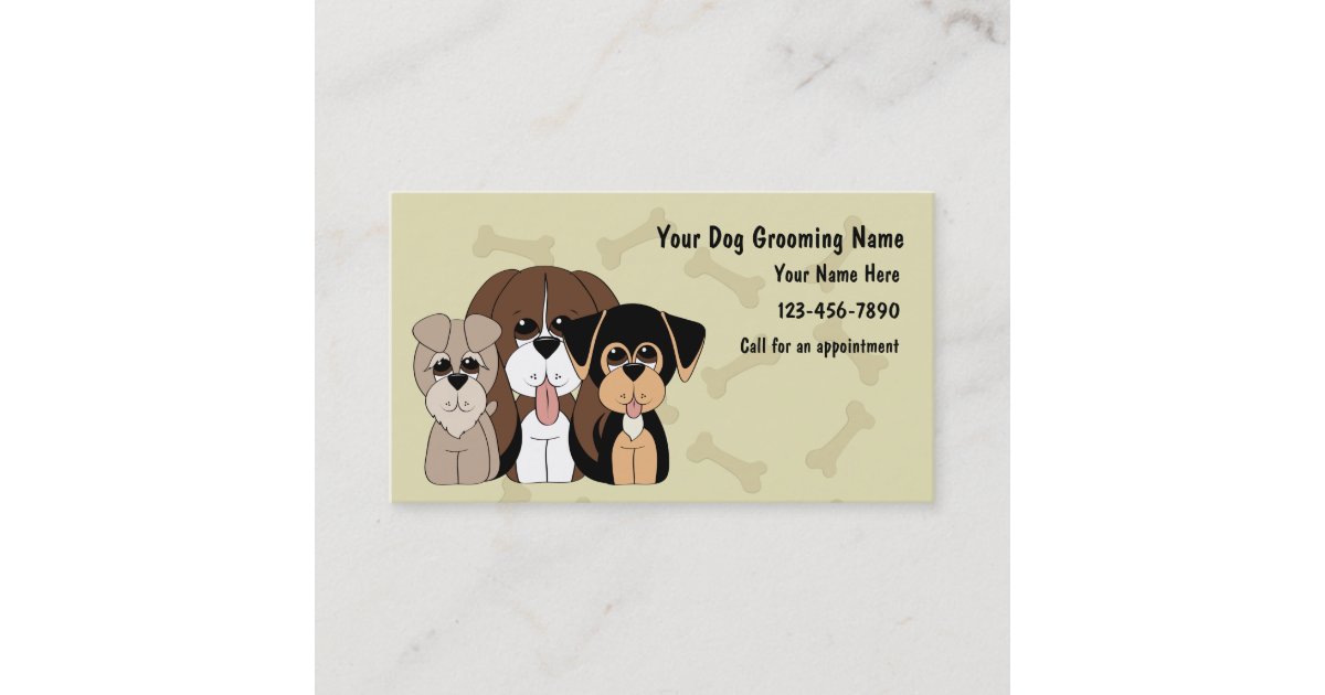 Dog Grooming Business Cards