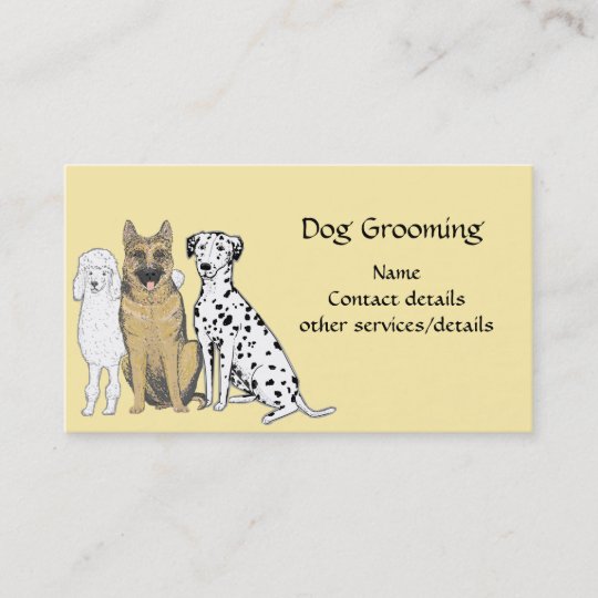 Dog Grooming Business Cards