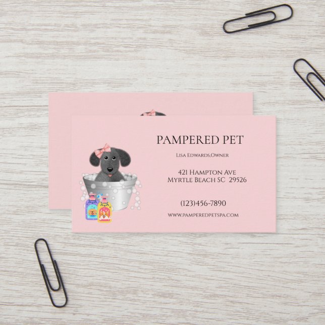 Dog Grooming Business Cards Zazzle
