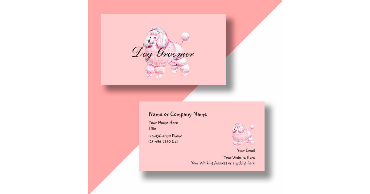 Dog Grooming Business Cards 