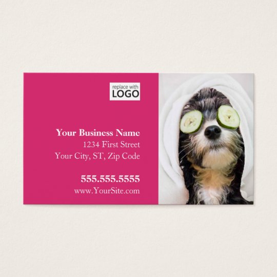 Dog Grooming Business Cards Spa Design