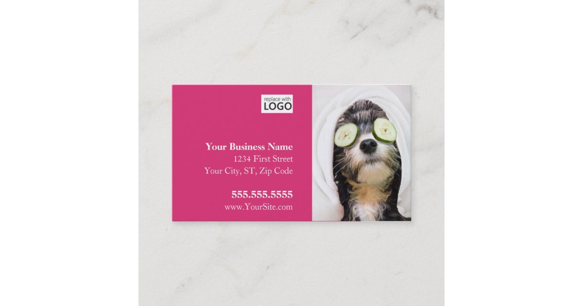 Dog Grooming Business Cards Spa Design Zazzle