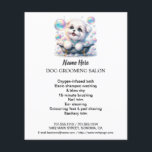 Dog grooming business personalized flyer<br><div class="desc">Dog grooming business personalized flyer</div>