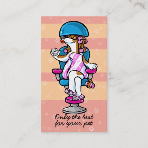 Customizable Dog Grooming Business Salon Groomer Marketing_pnk Business Card Templates