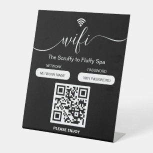 Dog Grooming Business Sign Free WiFi Pedestal Sign