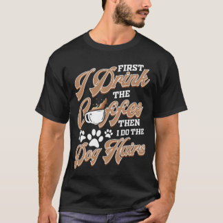 Dog Grooming Coffee Dog Groomer friends gift T-Shirt