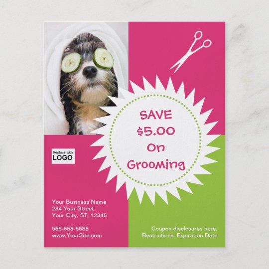 Dog Grooming Flyers Template