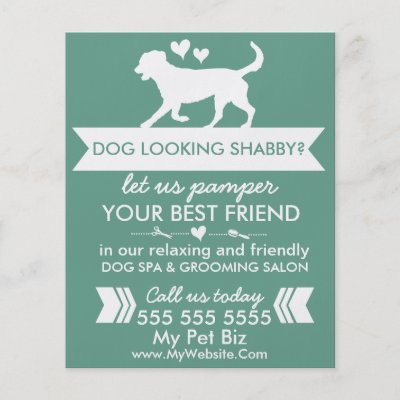 dog grooming spa services menu zazzle com pet grooming flyers