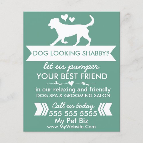 Dog Grooming Flyer _ Personalizable