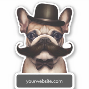Dog Grooming French Bulldog Promotional Sticker