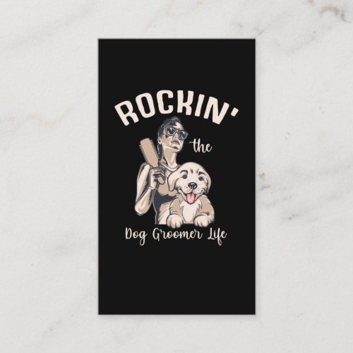 Dog Grooming Life Dog Groomer Hairdresser Business Card