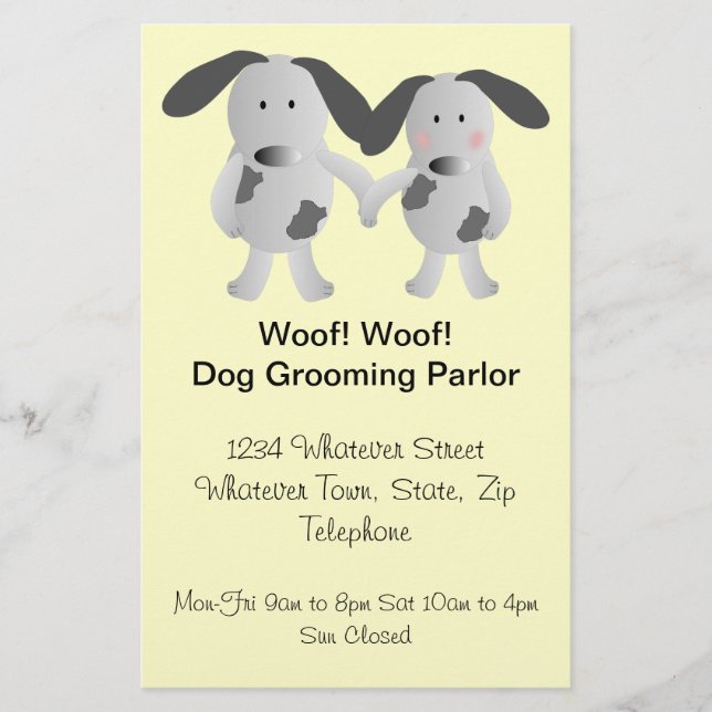 Dog Grooming Parlour Flyer (Front)