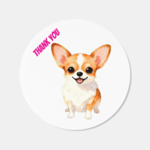 Dog Grooming Personalized Luxury Trendy Collection Classic Round Sticker