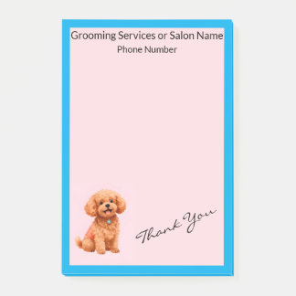 Dog Grooming Personalized Modern Collection Post-it Notes