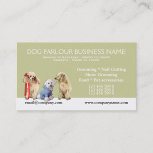 Dog grooming pet care PERSONALIZE Appointment Card