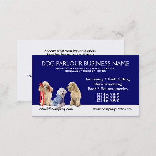 Dog Grooming Pet Care Personalize Discount Card Rd7fc1d20fb074357bc547d5502fd5388 Tcv4b 510 