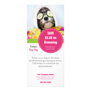 Dog Grooming Rack Card- Make it into anything Card