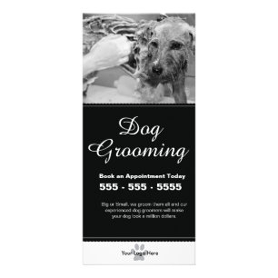 Dog Grooming Rack Card - Personalizable