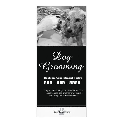 Dog Grooming Rack Card _ Personalizable