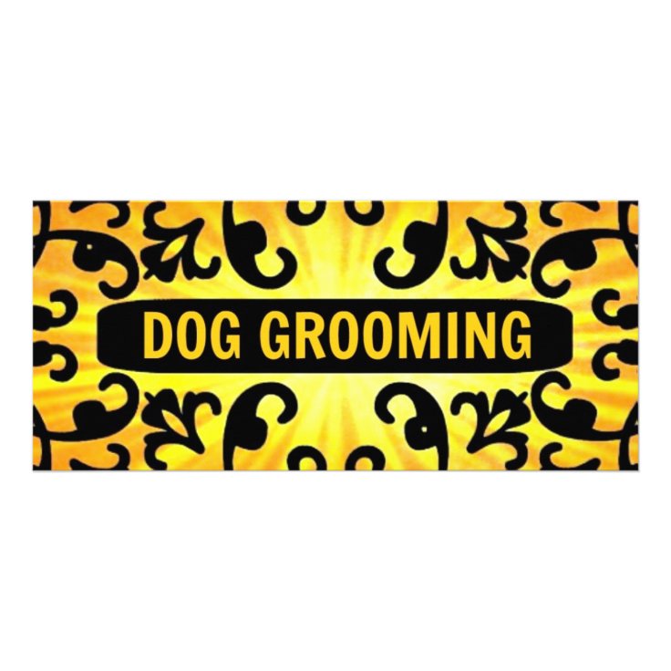 Dog Grooming Rack Cards Zazzle