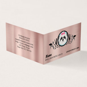 Dog grooming salon Appointment Business Card