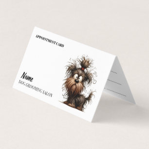 Dog grooming salon Appointment Business Card