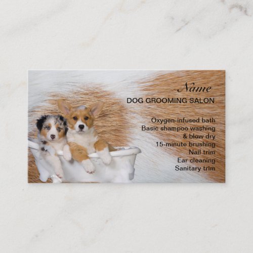 Dog grooming Salon Business Card