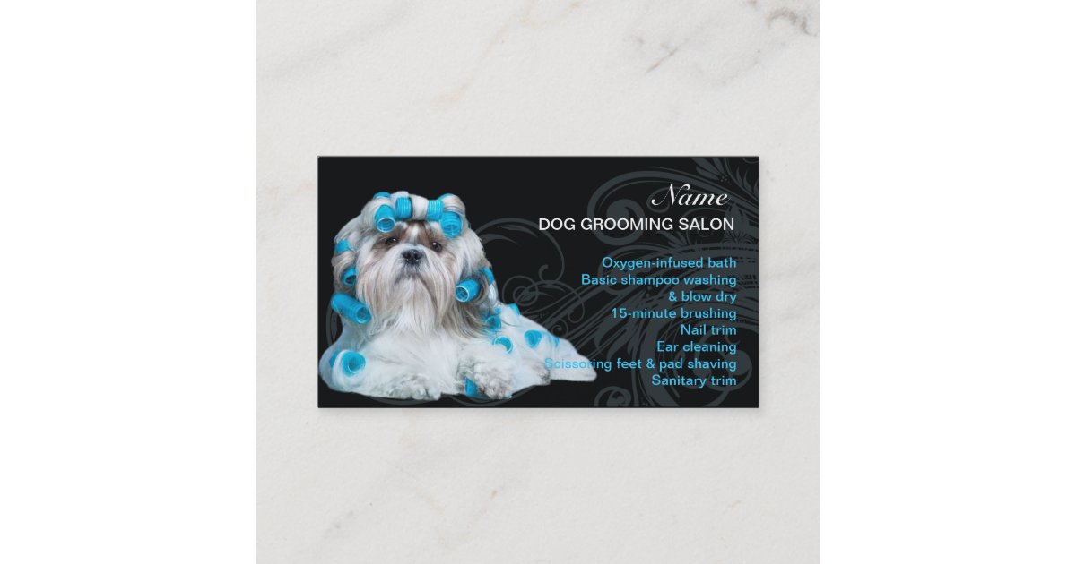 Dog grooming Salon Business Card Zazzle