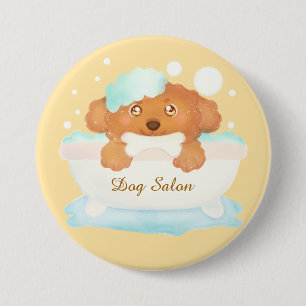 Dog Grooming Salon Button