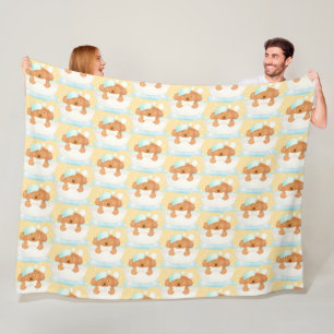Dog Grooming Salon Fleece Blanket